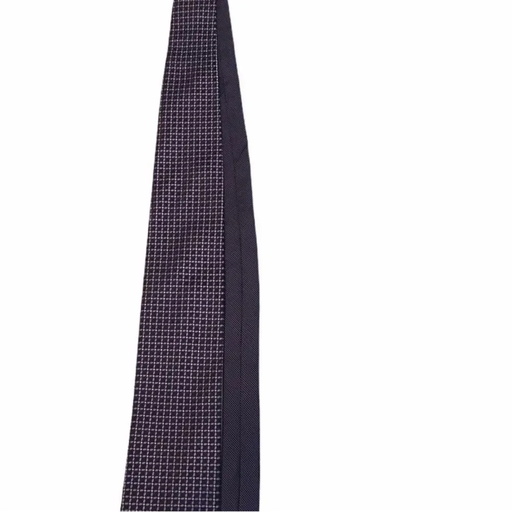 Tommy Hilfiger Navy and White Geometric Tie